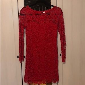 Long sleeve lace dress